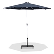 Meridian Furniture Fiji Grey Polyester Patio Umbrella with Base Set