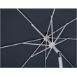 Meridian Furniture Fiji Grey Polyester Patio Umbrella with Base Set