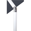 Meridian Furniture Fiji Grey Polyester Patio Umbrella with Base Set