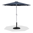 Meridian Furniture Fiji Grey Polyester Patio Umbrella with Base Set