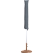 Meridian Furniture Fiji Grey Polyester Patio Umbrella with Base Set