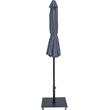 Meridian Furniture Fiji Grey Polyester Patio Umbrella with Base Set