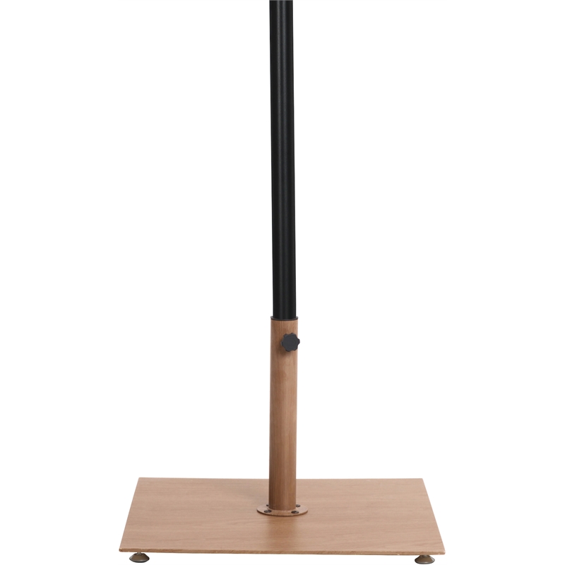Meridian Furniture Fiji Grey Polyester Patio Umbrella with Base Set