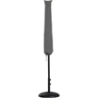 Meridian Furniture Fiji Grey Polyester Patio Umbrella with Base Set