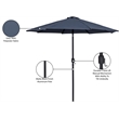 Meridian Furniture Fiji Grey Polyester Patio Umbrella