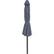 Meridian Furniture Fiji Grey Polyester Patio Umbrella