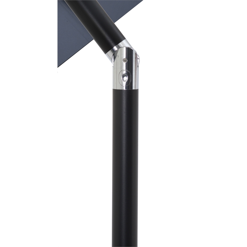 Meridian Furniture Fiji Grey Polyester Patio Umbrella
