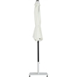Meridian Furniture Fiji White Polyester Patio Umbrella with Base Set