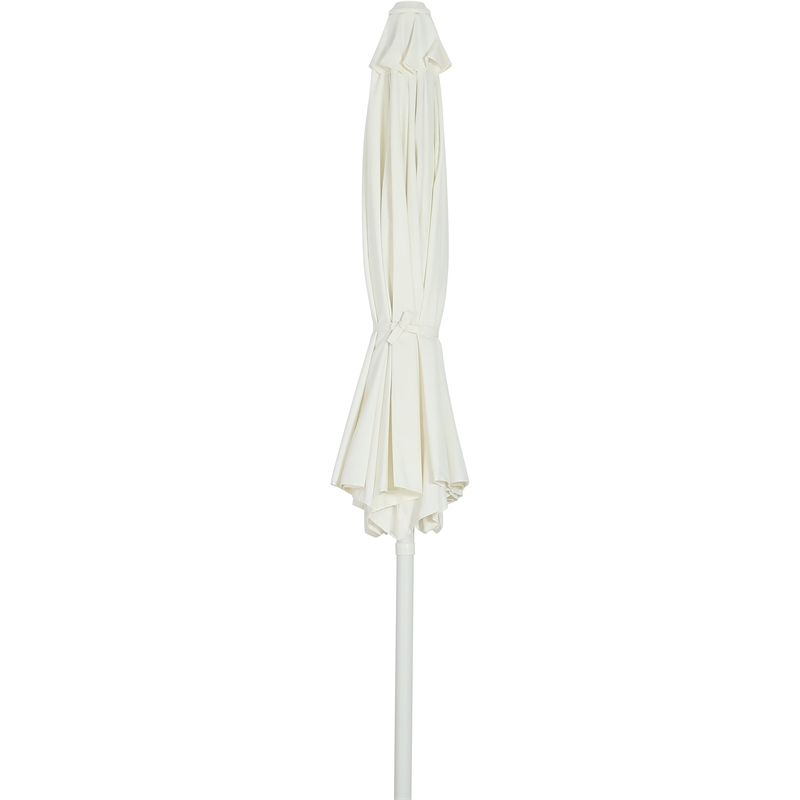 Meridian Furniture Fiji White Polyester Patio Umbrella