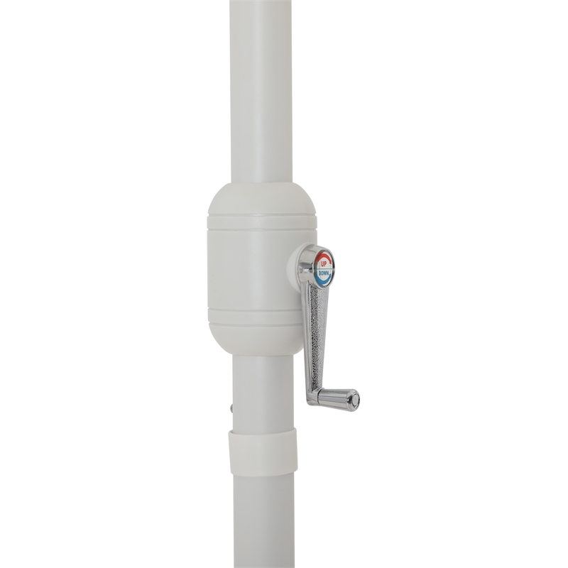 Meridian Furniture Fiji White Polyester Patio Umbrella