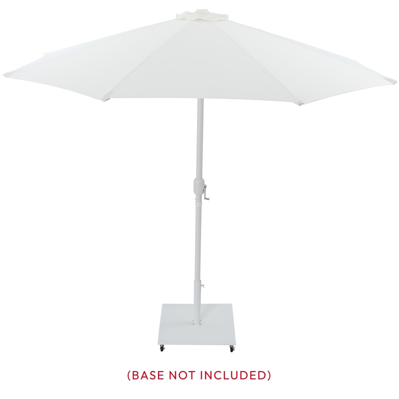 Meridian Furniture Fiji White Polyester Patio Umbrella
