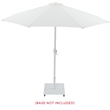 Meridian Furniture Fiji White Polyester Patio Umbrella