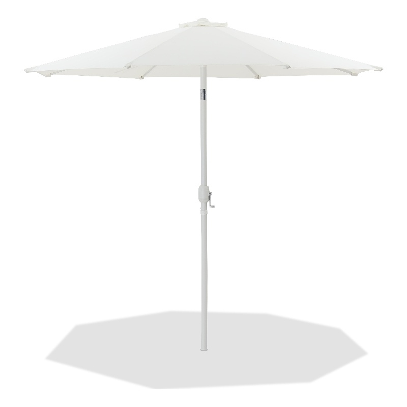 Meridian Furniture Fiji White Polyester Patio Umbrella
