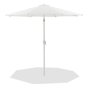 Meridian Furniture Fiji White Polyester Patio Umbrella