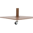 Meridian Furniture Fiji Beige Polyester Patio Umbrella with Base Set