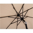 Meridian Furniture Fiji Beige Polyester Patio Umbrella with Base Set