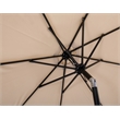 Meridian Furniture Fiji Beige Polyester Patio Umbrella with Base Set