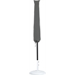 Meridian Furniture Fiji Beige Polyester Patio Umbrella with Base Set