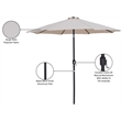 Meridian Furniture Fiji Beige Polyester Patio Umbrella