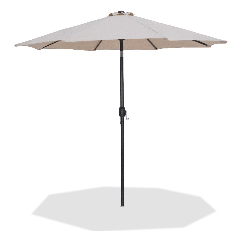 Meridian Furniture Fiji Beige Polyester Patio Umbrella