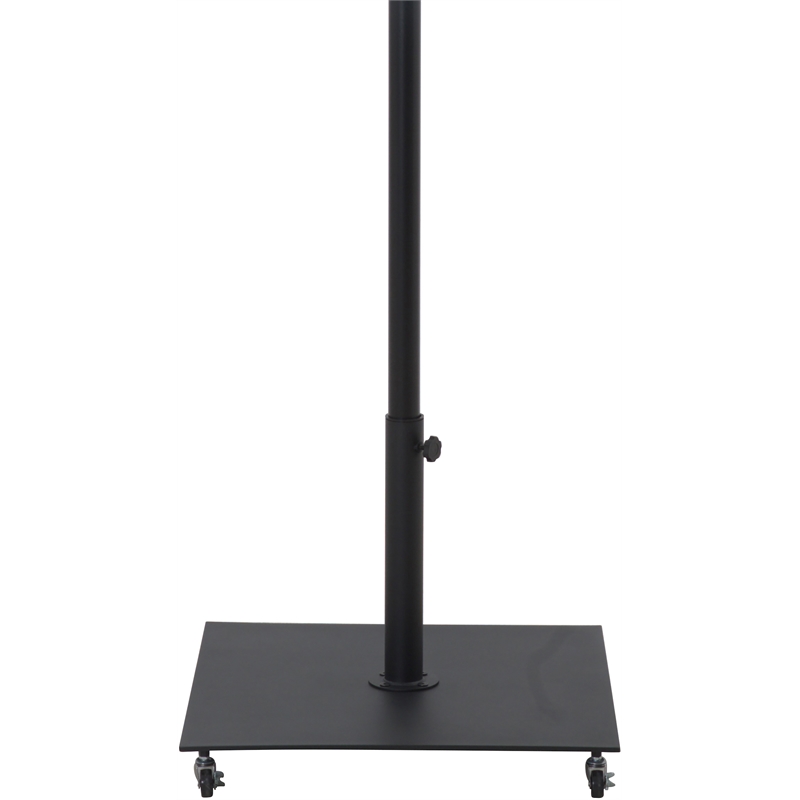 Meridian Furniture Fiji Black Polyester Patio Umbrella with Base Set