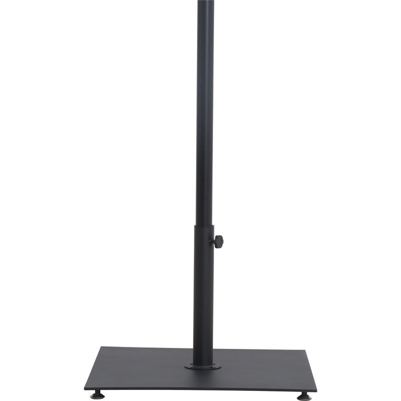 Meridian Furniture Fiji Black Polyester Patio Umbrella with Base Set
