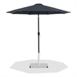 Meridian Furniture Fiji Black Polyester Patio Umbrella with Base Set
