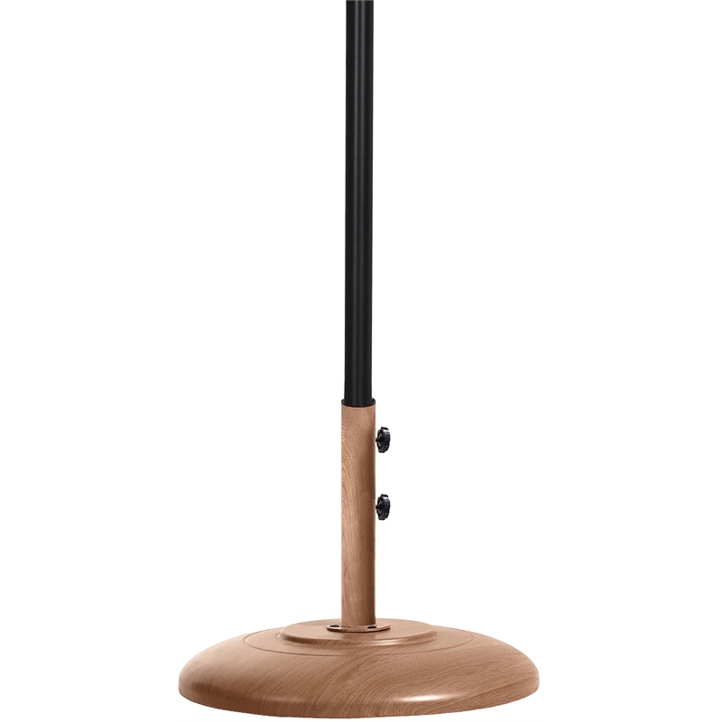 Meridian Furniture Fiji Black Polyester Patio Umbrella with Base Set