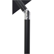 Meridian Furniture Fiji Black Polyester Patio Umbrella with Base Set