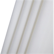Meridian Furniture Amalfi White Polyester Patio Umbrella with Base Set