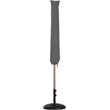 Meridian Furniture Amalfi White Polyester Patio Umbrella with Base Set