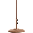 Meridian Furniture Amalfi White Polyester Patio Umbrella with Base Set