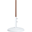 Meridian Furniture Amalfi White Polyester Patio Umbrella with Base Set