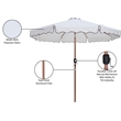 Meridian Furniture Amalfi White Polyester Patio Umbrella
