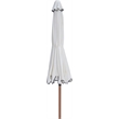 Meridian Furniture Amalfi White Polyester Patio Umbrella