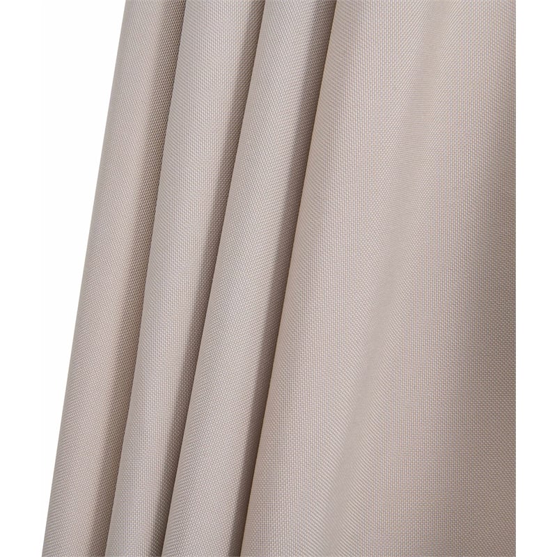 Meridian Furniture Amalfi Beige Polyester Patio Umbrella with Base Set