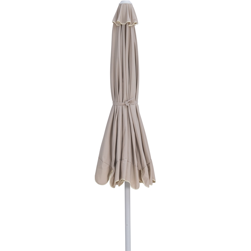 Meridian Furniture Amalfi Beige Polyester Patio Umbrella