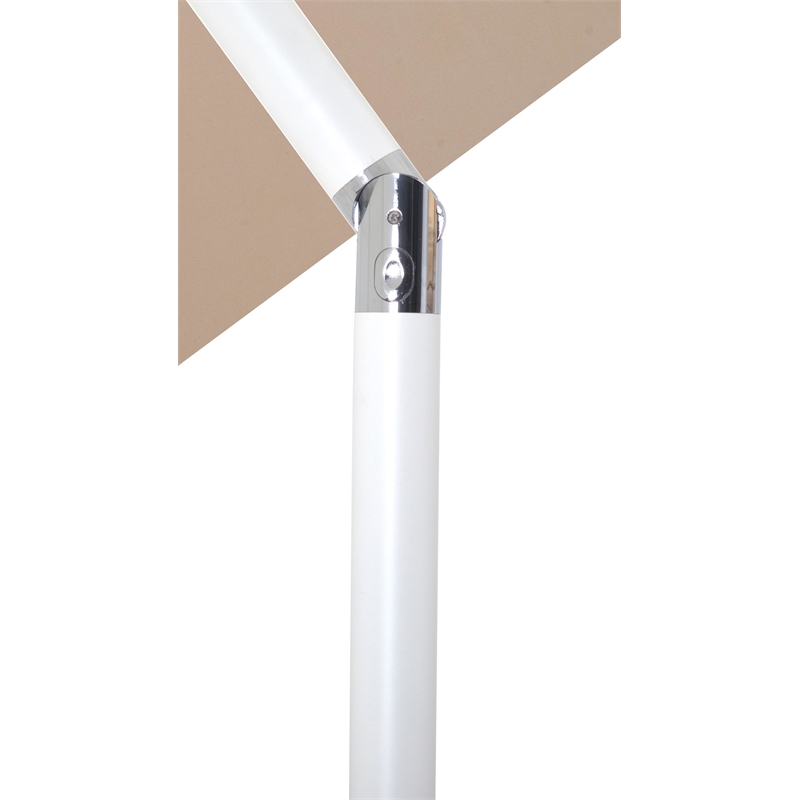 Meridian Furniture Amalfi Beige Polyester Patio Umbrella