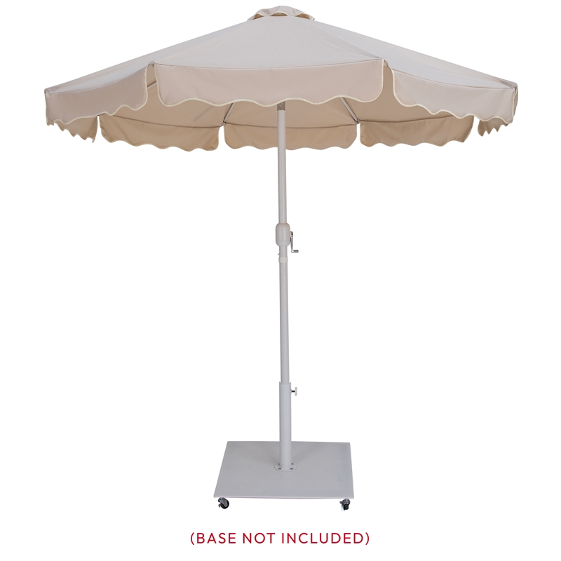 Meridian Furniture Amalfi Beige Polyester Patio Umbrella