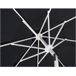 Meridian Furniture Amalfi Black Polyester Patio Umbrella with Base Set