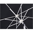 Meridian Furniture Amalfi Black Polyester Patio Umbrella with Base Set