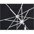 Meridian Furniture Amalfi Black Polyester Patio Umbrella with Base Set