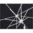 Meridian Furniture Amalfi Black Polyester Patio Umbrella with Base Set