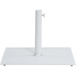 Meridian Furniture Amalfi White Polyester Patio Umbrella with Base Set