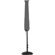 Meridian Furniture Amalfi White Polyester Patio Umbrella with Base Set