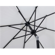 Meridian Furniture Amalfi White Polyester Patio Umbrella with Base Set