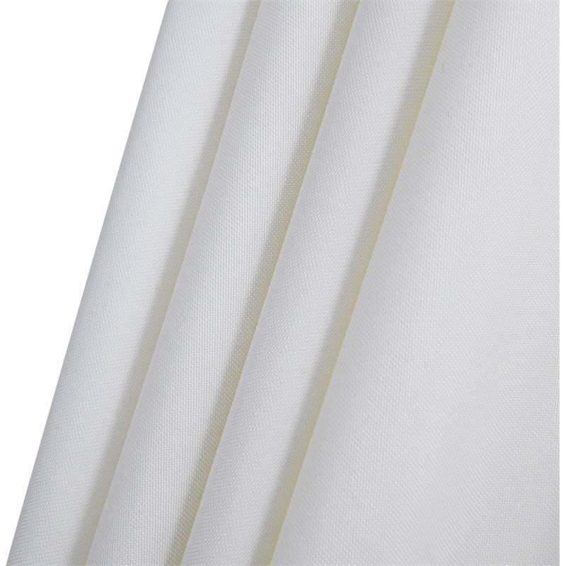 Meridian Furniture Amalfi White Polyester Patio Umbrella with Base Set