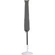 Meridian Furniture Amalfi White Polyester Patio Umbrella with Base Set