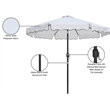 Meridian Furniture Amalfi White Polyester Patio Umbrella