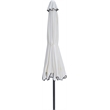Meridian Furniture Amalfi White Polyester Patio Umbrella